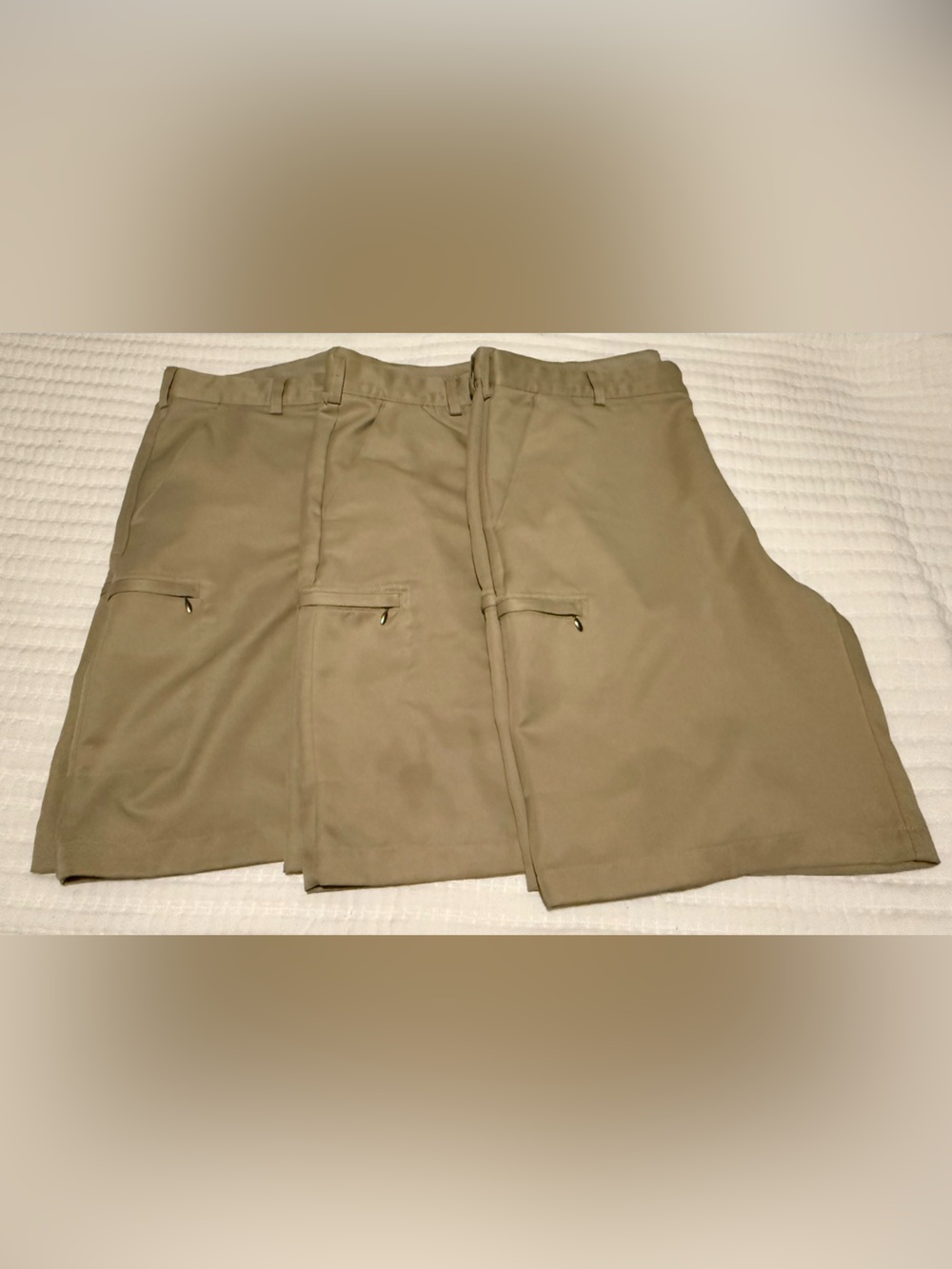 IZOD Golf Shorts bundle of 3, VGUC, tan, 38